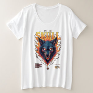 Steidon Skull - Flamante Lobo Cabeza Tee