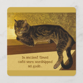 Steinlen Balustrade Grumpy cat quote CC0976 Card