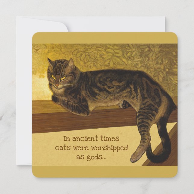 Steinlen Balustrade Grumpy cat quote CC0976 Card (Anverso)