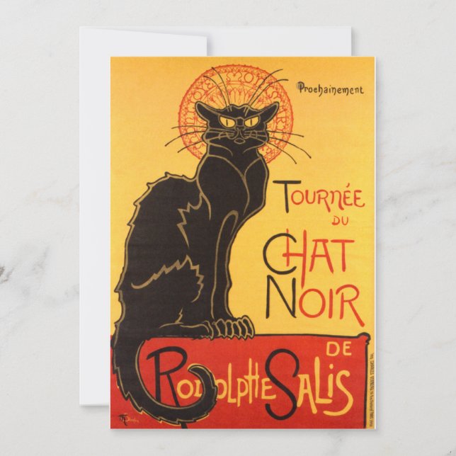 Steinlen: Chat Noir (Anverso)