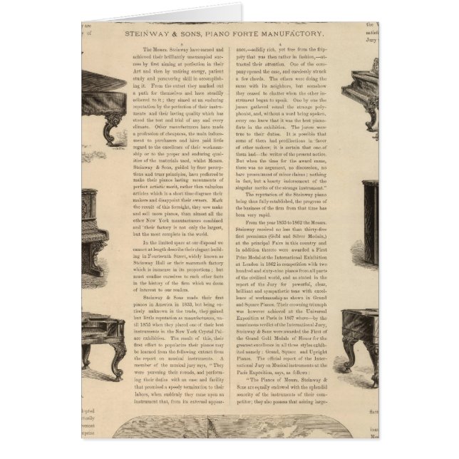 Steinway e hijos, fabricantes de piano (Frente)