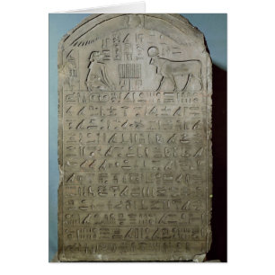 Stela que conmemora el entierro de los Apis
