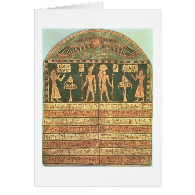 Stele de Horsiese, último período (madera pintada) (Frente)