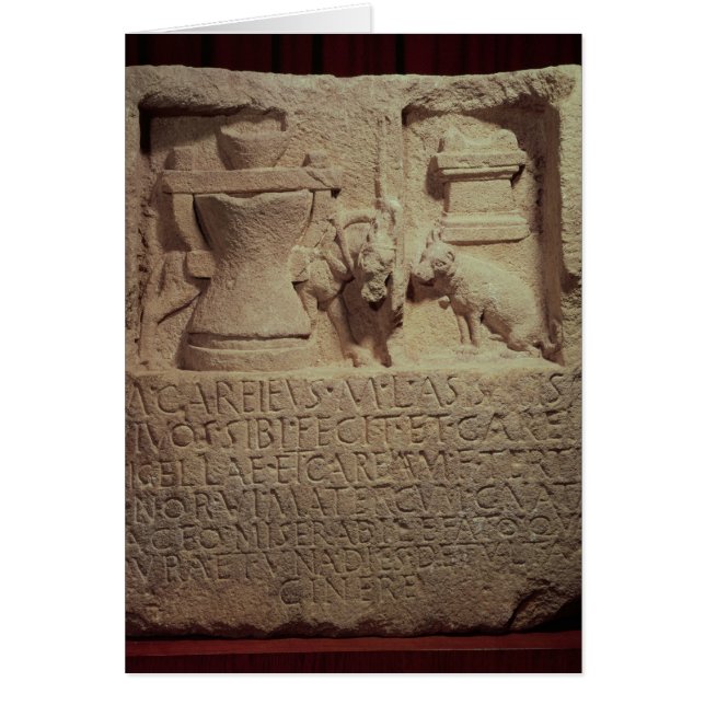 Stele del molinero Marco Careius Asisa (Frente)