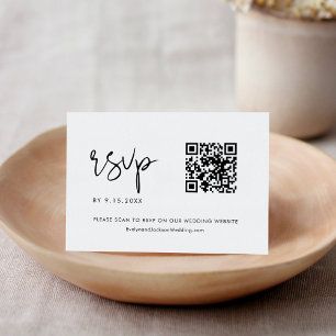 STELLA Boda Minimalista Código QR RSVP
