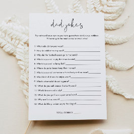 STELLA Dad Chistes Tarjeta de juego Baby Shower