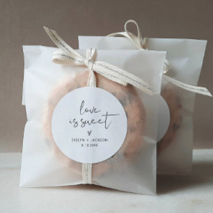 STELLA Love is Sweet Favor Calcomanía 3" (hoja de 