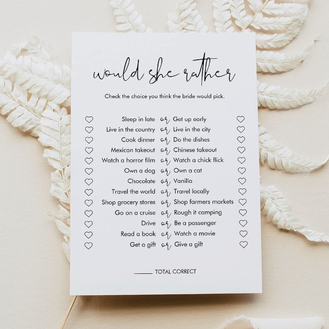 STELLA Prefiere Tarjeta De Juego De Ducha De Novia (Subido por el creador)