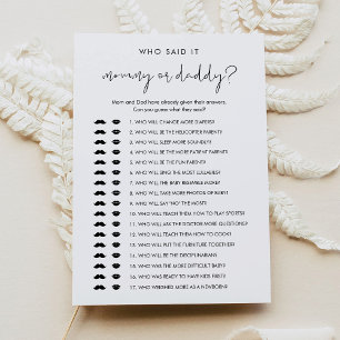 STELLA Quien Lo Dijo Mamá Papi Tarjeta De Juego Pa