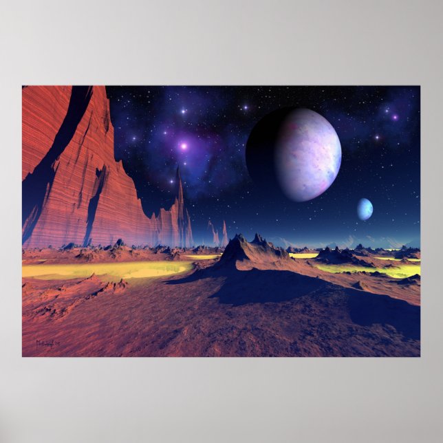 Stellar vista - poster de arte espacial (Frente)