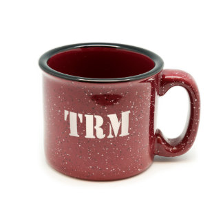 Stencil personalizado Monograma Campfire Mug 