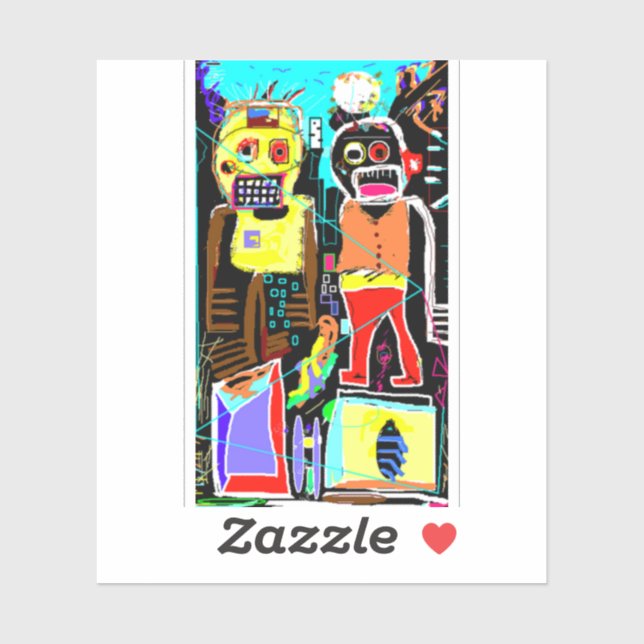 Step Brothers Pegatina - Bold Abstract Face Art (Hoja)