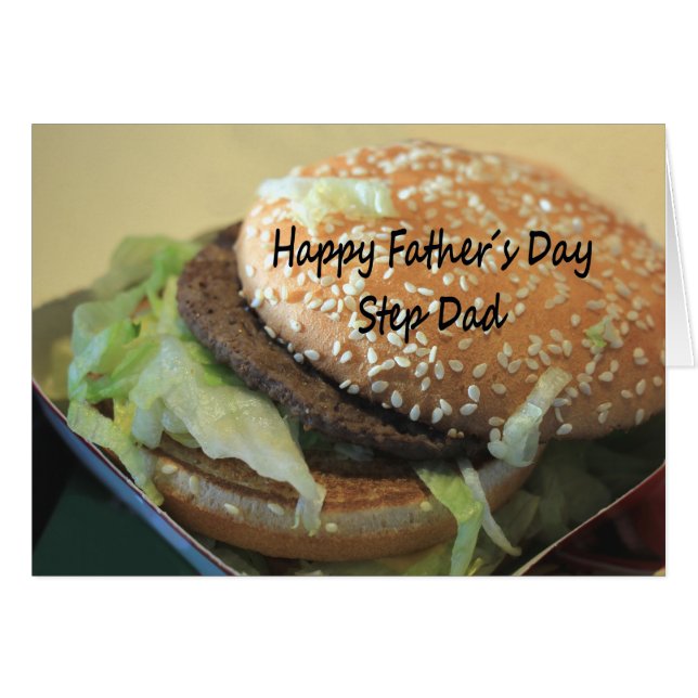Step Dad Happy Father's Day (Anverso (Horizontal))
