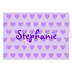 Stephanie en morado