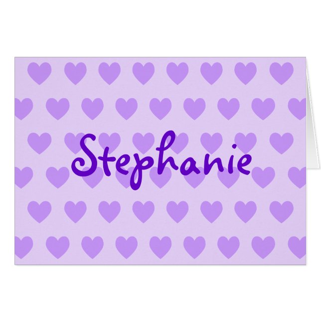 Stephanie en morado (Anverso (Horizontal))