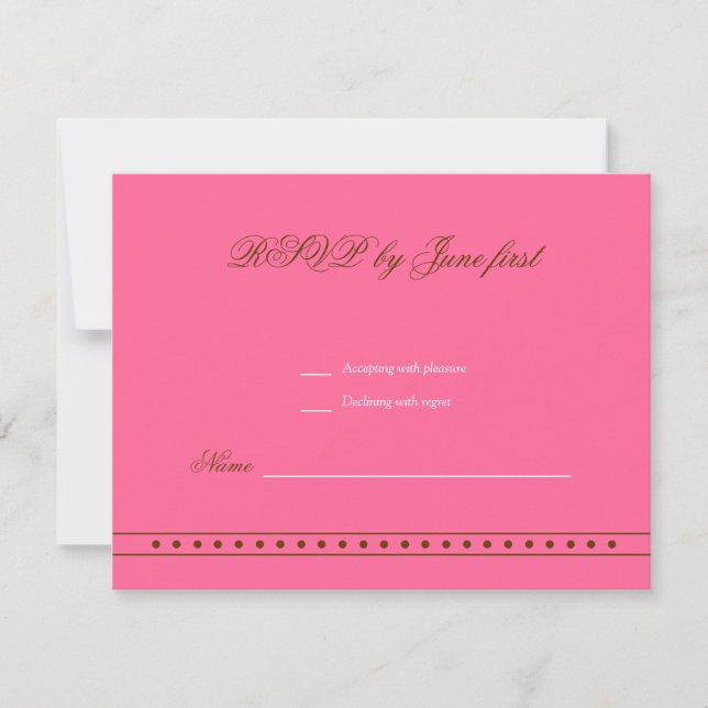 Stephanie Tess Bat Mitzvah Invitación RSVP (Anverso)