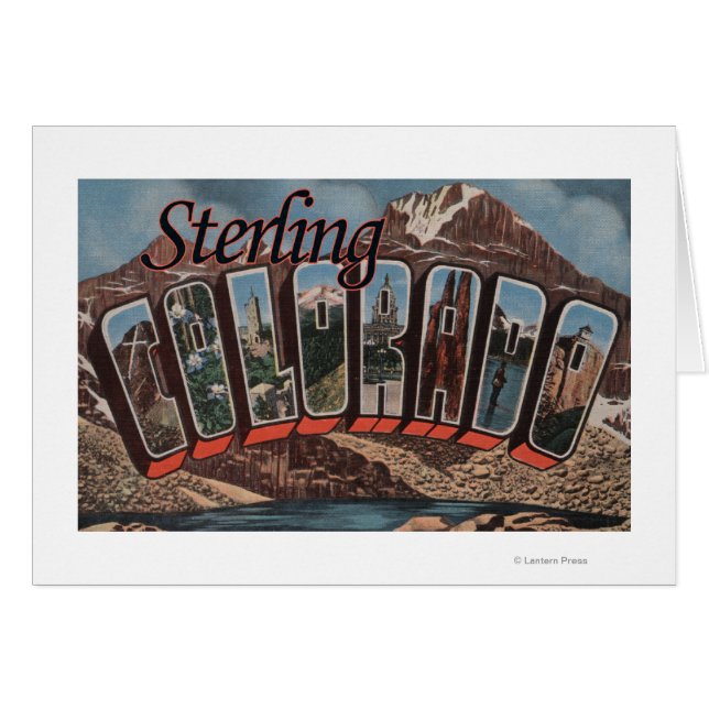 Sterling, Colorado - Escenas de letras grandes (Anverso (Horizontal))