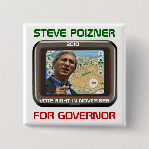 Steve 2010 Poizner para el botón del cuadrado del