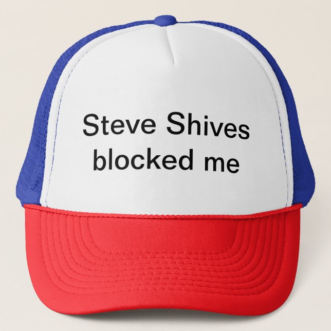 Steve Shives me bloqueó gorra (Anverso)