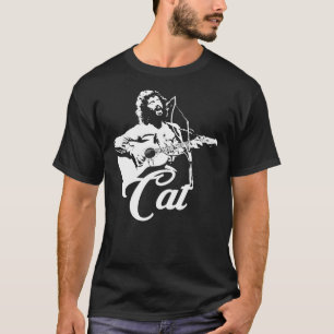 Stevens de gato - Camiseta esencial del esténcil 