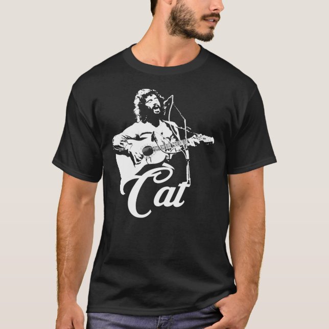Stevens de gato - Camiseta esencial del esténcil b (Anverso)