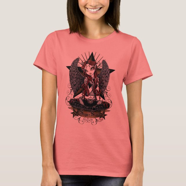 Stevie Super Star Angel Ringer Top (Anverso)