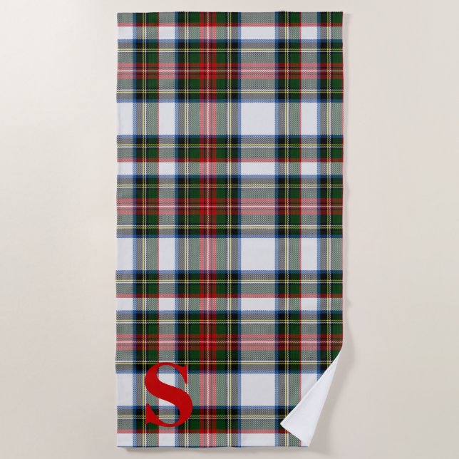 Stewart Dress Tartan Plaid Beach Toalla (Anverso)
