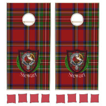 Stewart Scottish Clan Tartan Escudo
