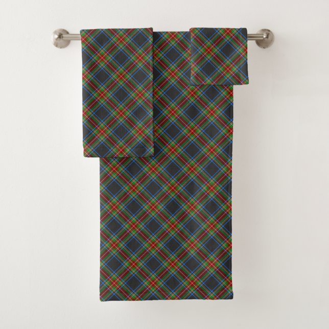 Stewart Stuart Black Clan Tartan Plaid (In situ)