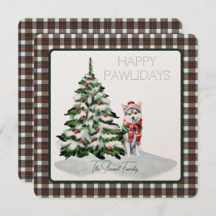 Stewart Vestir Tartán moderno Feliz Pawlidays Dog
