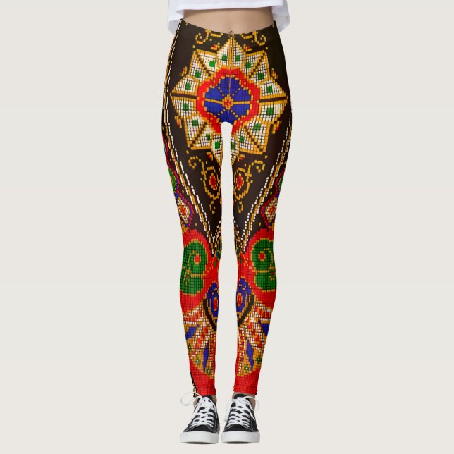 Stickere Pattern-1 Leggings (Anverso)