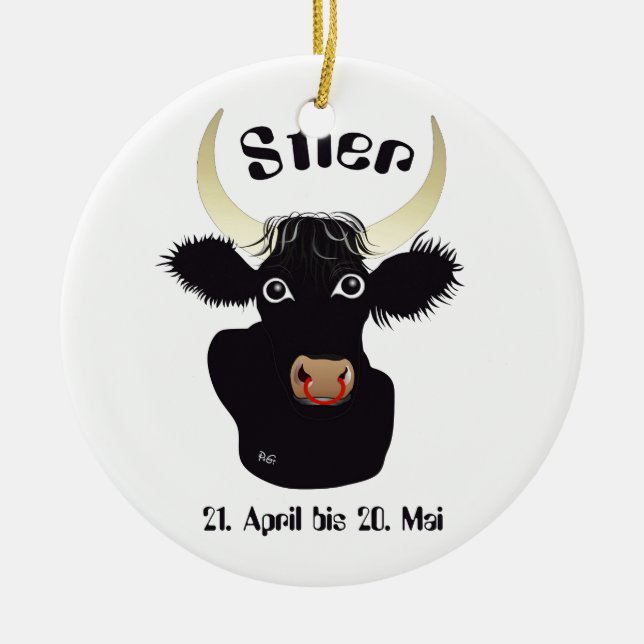 Stier - Ornamento Sternzeichen (Frente)