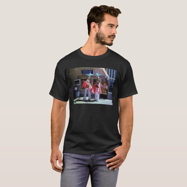 Stilt Dancers hombres camiseta negra (Anverso completo)