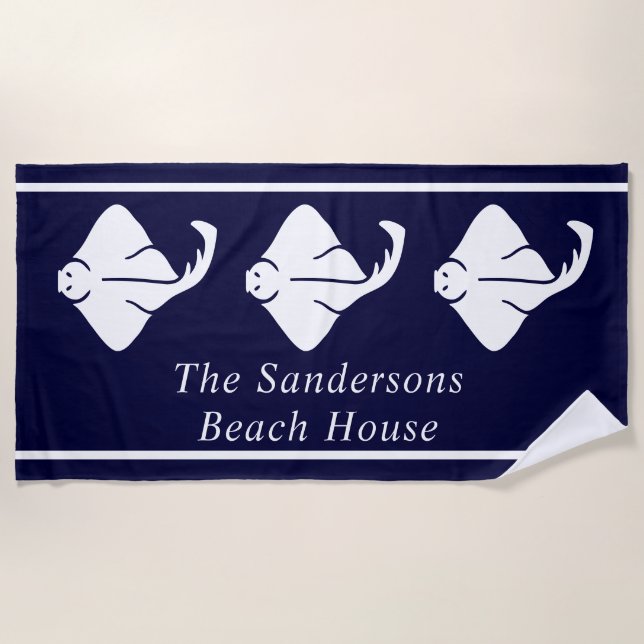 Stingray Manta Ray, de la Marina Oscura y la Costa (Anverso)