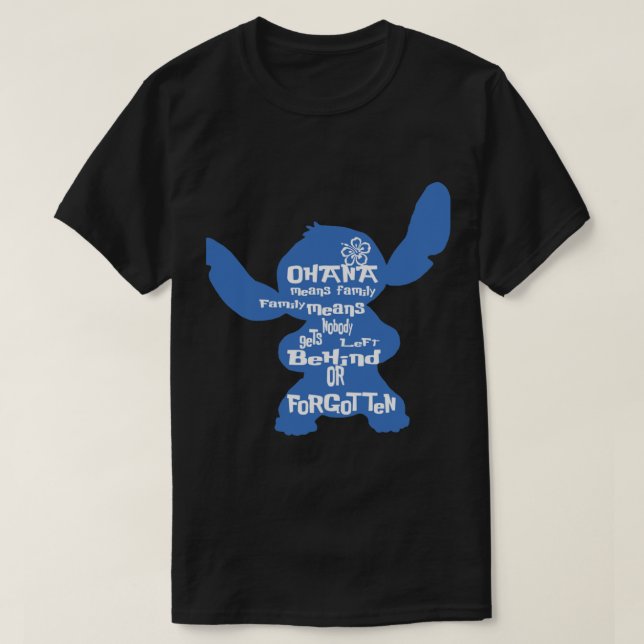 Stitch Ohana significa camiseta clásica familiar (Diseño del anverso)
