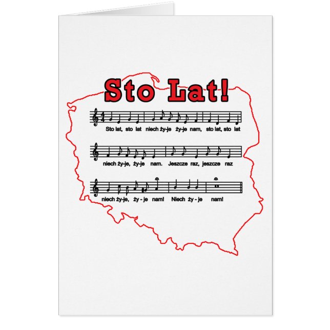 ¡Sto Lat! Mapa de canciones polacas (Frente)