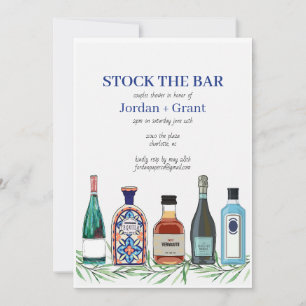 Stock El Bar Parejas Boda Invitación A La Ducha
