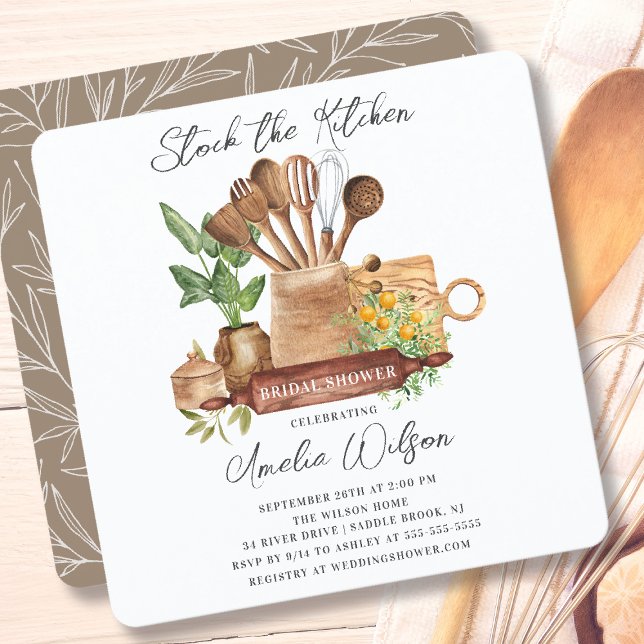 Stock The Kitchen Bridal Shower Invitación (Subido por el creador)