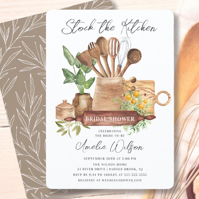 Stock The Kitchen Bridal Shower Invitación (Subido por el creador)