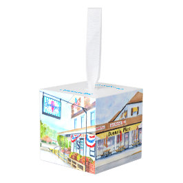 Stone Harbor New Jersey Cubo Ornamento de Navidad