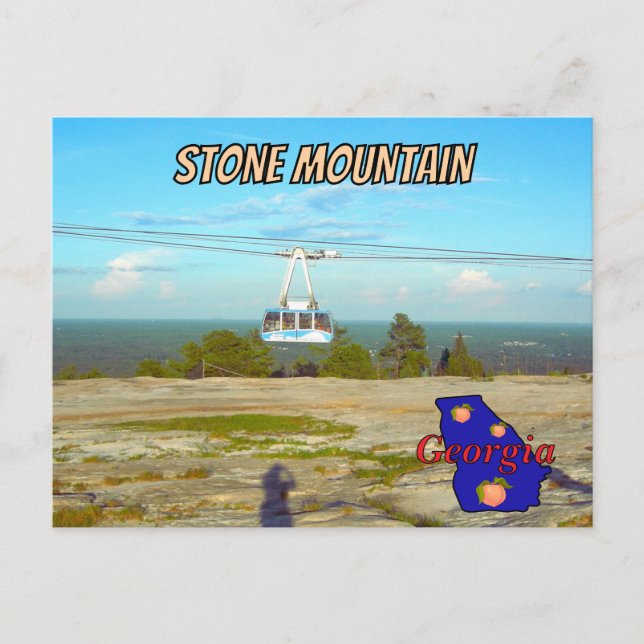 Stone Mountain GA Summit Skyride Tarjeta Postal (Anverso)