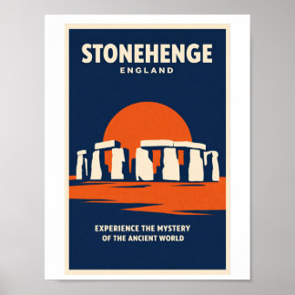 Stonehenge Inglaterra Arte de Pared de Póster de V