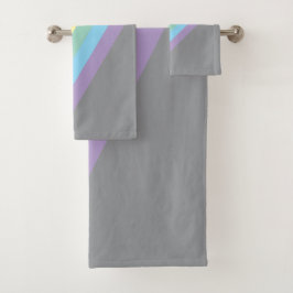 Stormy Sky & Rainbow Bath Towels 