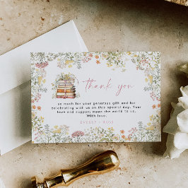 Storybook Gracias Tarjeta Un Nuevo Capítulo Flor S