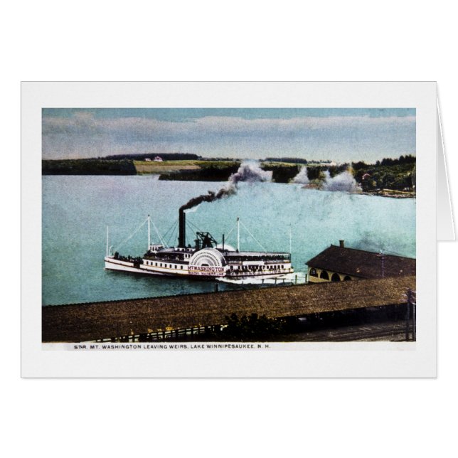 Str. Mt. Washington, lago Winnipesaukee, N.H. (Anverso (Horizontal))