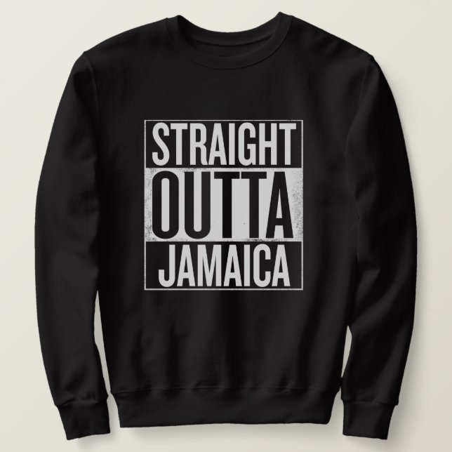 Straight outta jamaicas - Rastafari reggae suéter (Anverso del diseño)