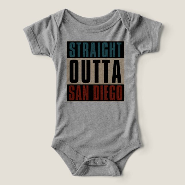 Straight Outta San Diego California CA EE.UU. (Diseño delantero )