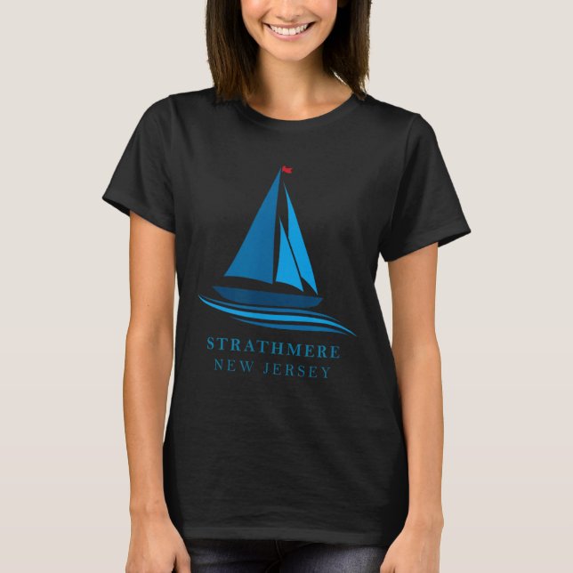 Strathmere - Nueva Jersey - Recuerdo de barco de v (Anverso)