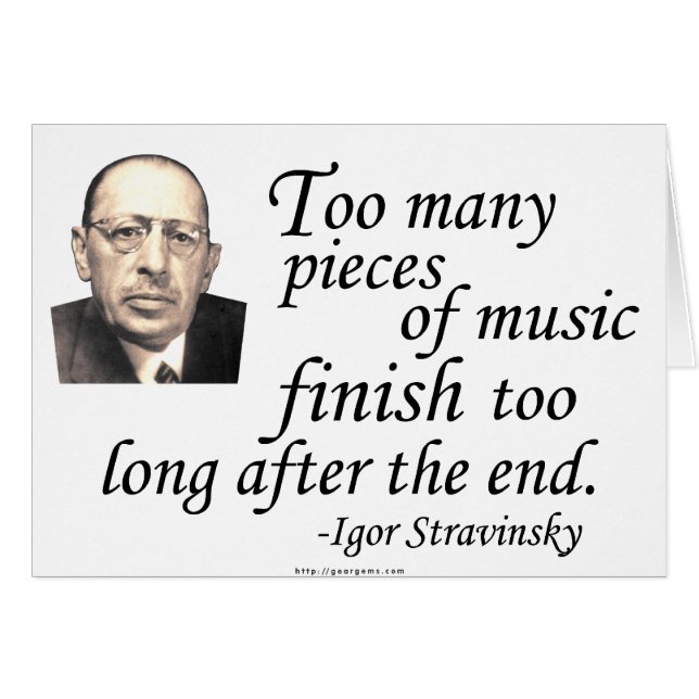 Stravinsky en los finales (Anverso (Horizontal))