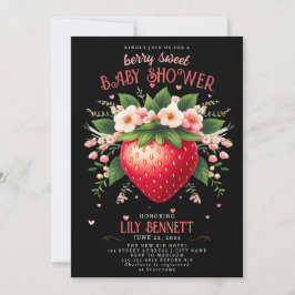 Strawberry Baby Shower | Invitación a Berry Sweet